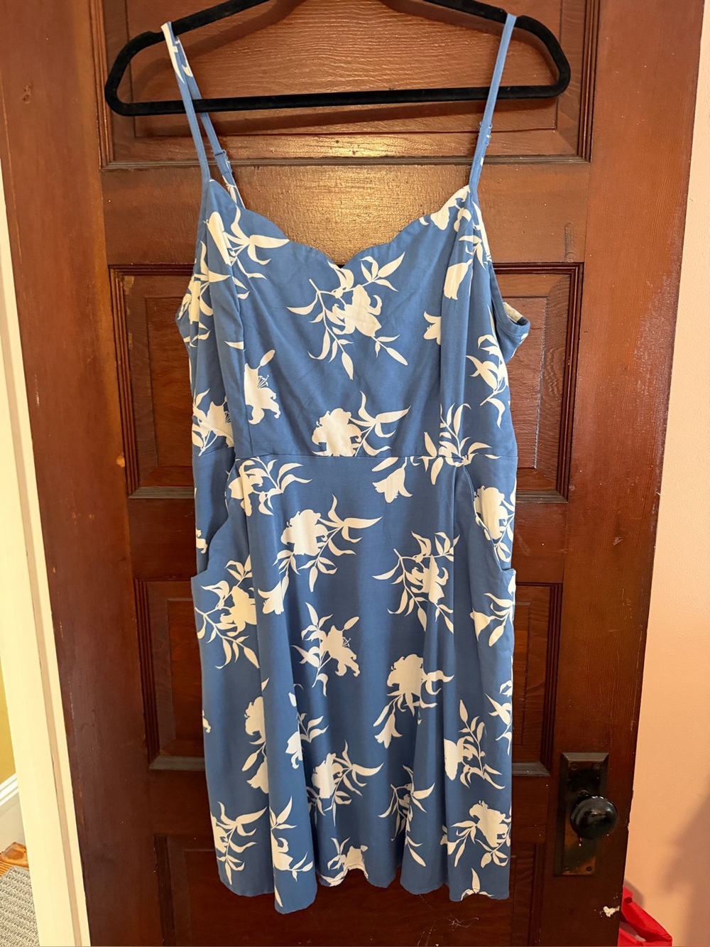 41 Hawthorn Blue Floral Midi Slip Dress